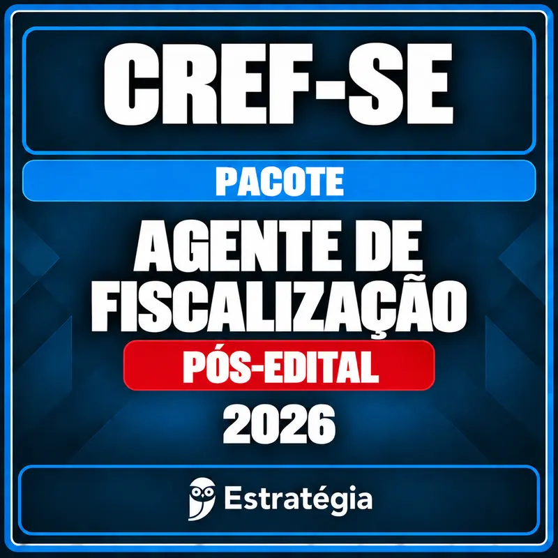 rateio-cref-se-agente-fiscalizacao-pacote-2026-pos-edital Rateio CREF-SE (Agente de Fiscalização) Pacote - 2026 (Pós-Edital)