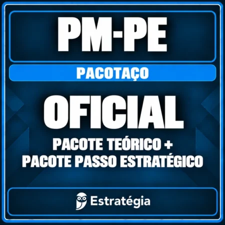 PM-PE (Oficial) Pacotaço - Pacote Teórico + Pacote Passo Estratégico - Rateio de Curso | Rateio Concursos | Melhor Site