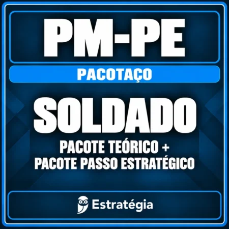 PM-PE (Soldado) Pacotaço - Pacote Teórico + Pacote Passo Estratégico - Rateio de Curso | Rateio Concursos | Melhor Site