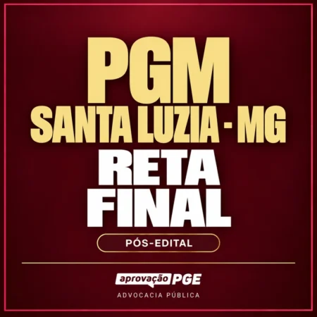 RETA FINAL - PGM SANTA LUZIA - MG - Rateio de Curso | Rateio Concursos | Melhor Site de Rateio de Cursos