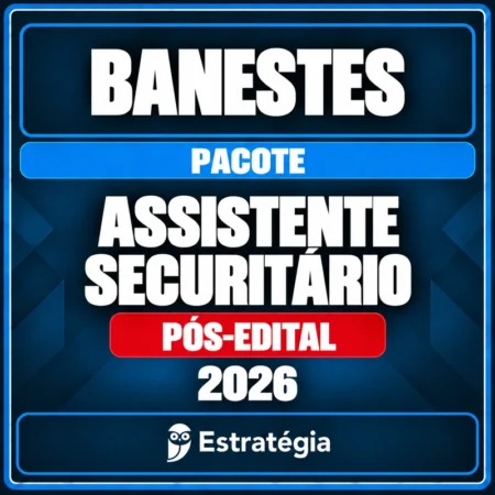 Pacote para Banestes (Assistente Securitário) - 2026 (Pós-Edital) - Lote Especial - Rateio de Curso | Rateio Concursos