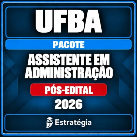 Pacote para UFBA (Assistente em Administração) 2026 (Pós-Edital) - Rateio de Curso | Rateio Concursos | Melhor Site de