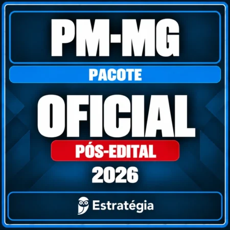 Pacote para PM-MG (Oficial) 2026 (Pós-Edital) - Rateio de Curso | Rateio Concursos | Melhor Site de Rateio de Cursos