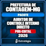 Rateio Pacote para Prefeitura de Contagem-MG (Auditor de Controle Interno – Direito) – 2026 (Pós-Edital)
