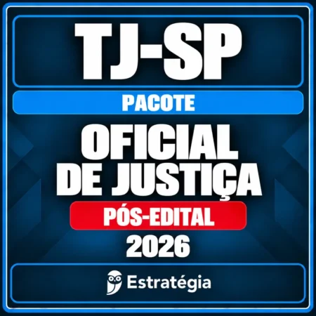 Rateio Pacote para TJ-SP (Oficial de Justiça) 2026 (Pós-Edital)